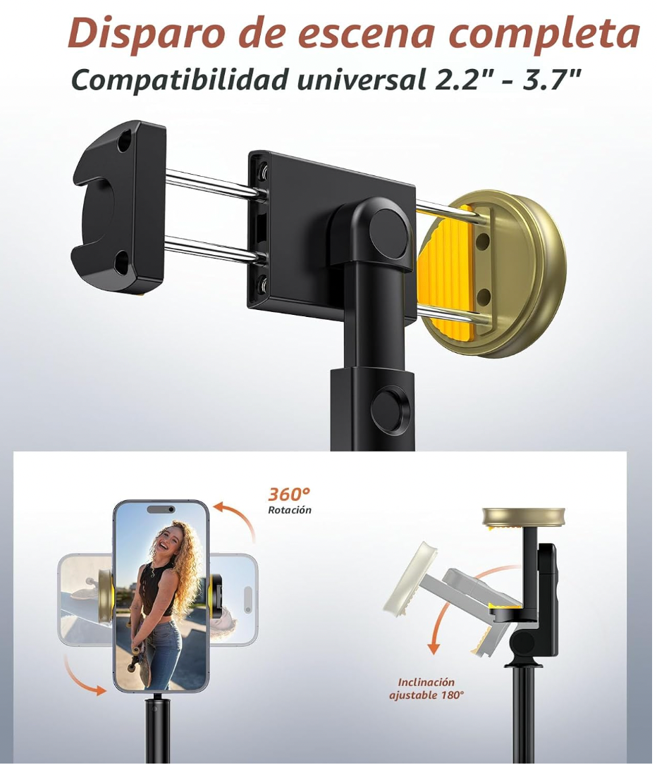 Trípode de Teléfono 62” + Palo Selfie - Vimose