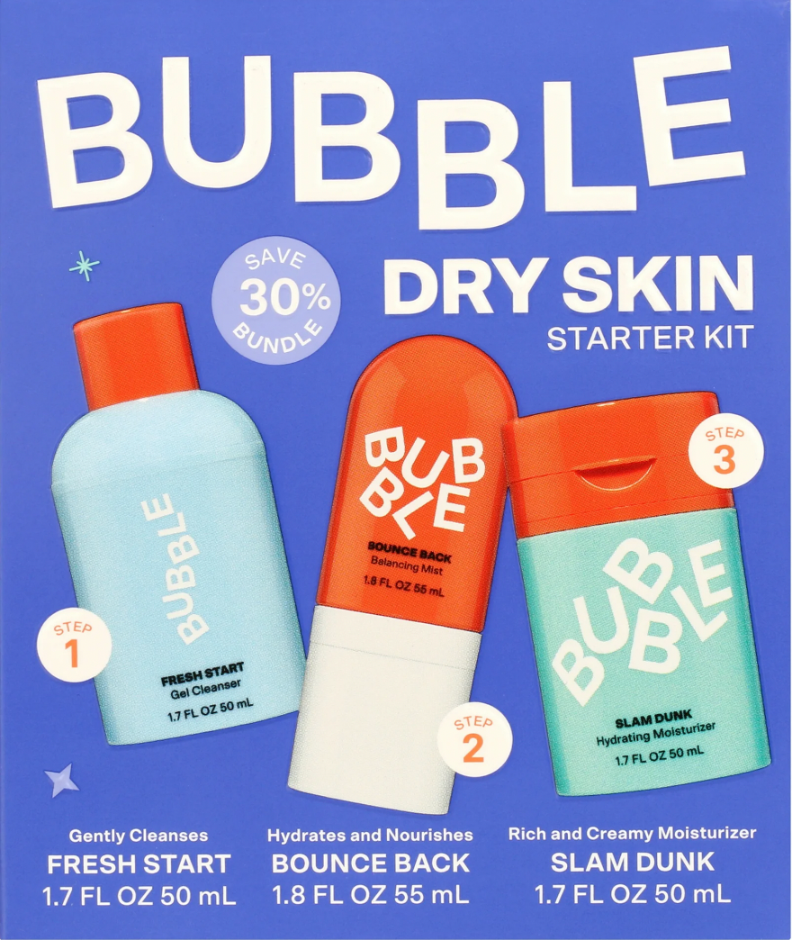 Pack Rutina Hidratante de 3 Pasos - Bubble Skincare