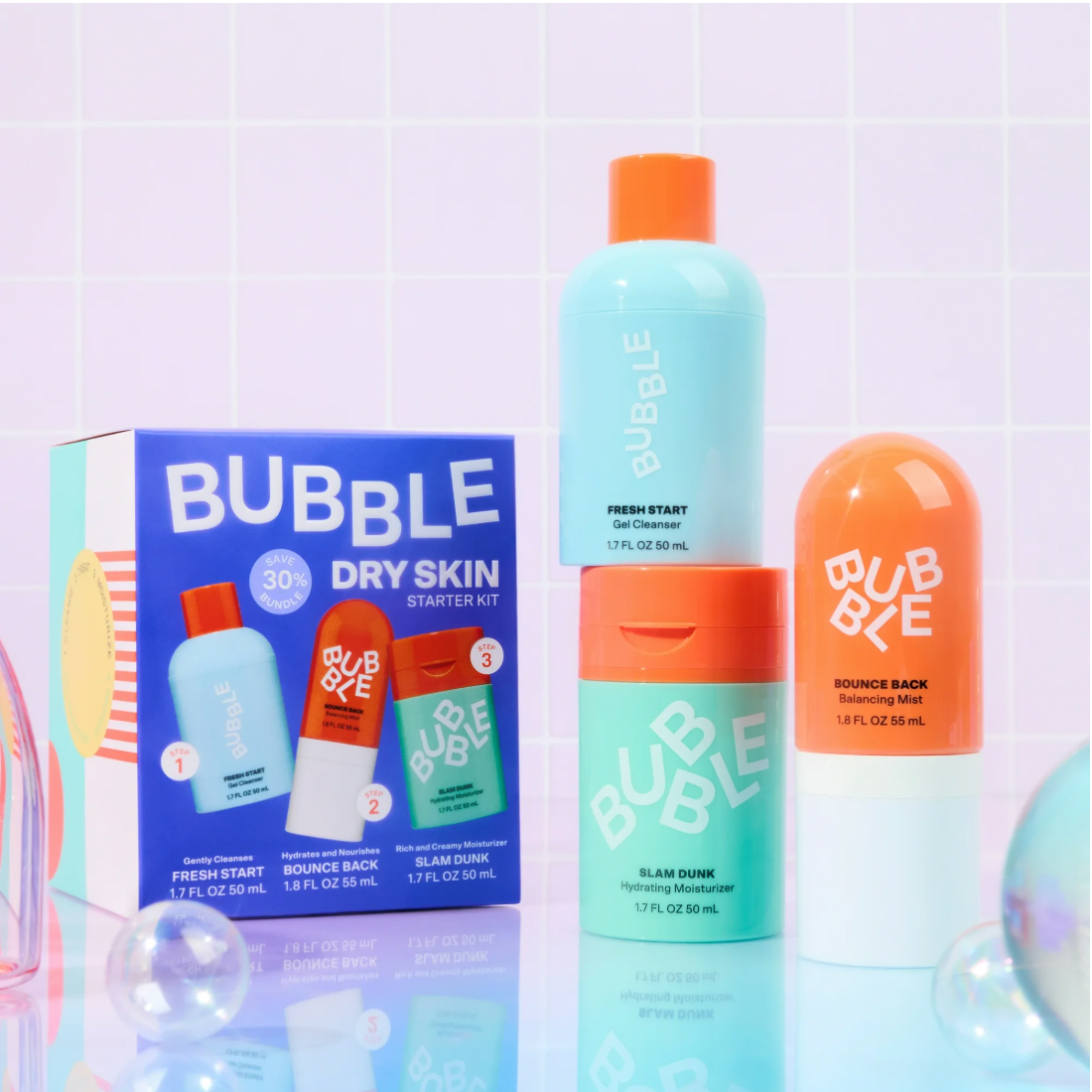 Pack Rutina Hidratante de 3 Pasos - Bubble Skincare