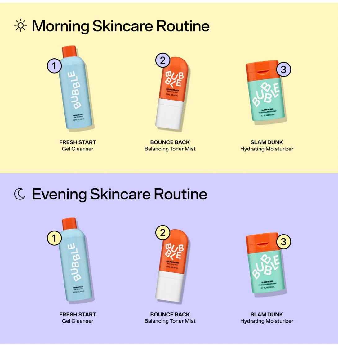 Pack Rutina Hidratante de 3 Pasos - Bubble Skincare