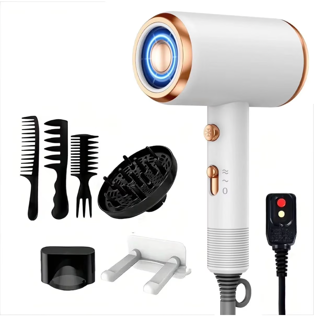 Secador de Pelo Iónico Profesional + Accesorios - Hoey