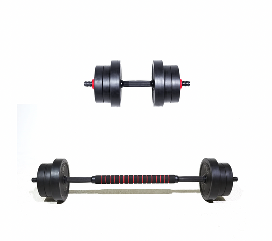 Juego de Mancuernas Ajustables 5 en 1 40 Lb