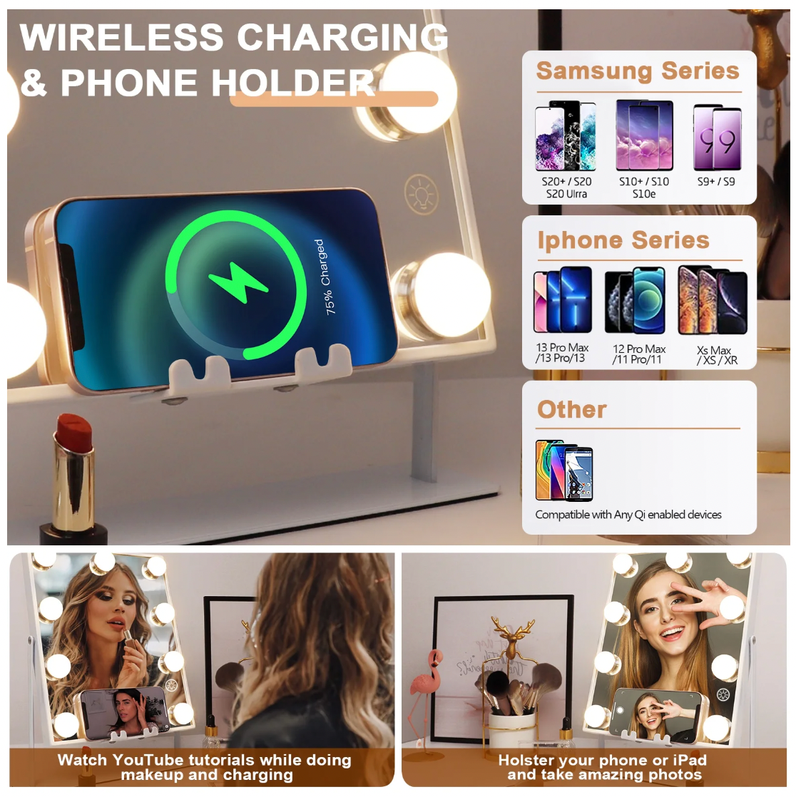 Espejo Luces + Bluetooth