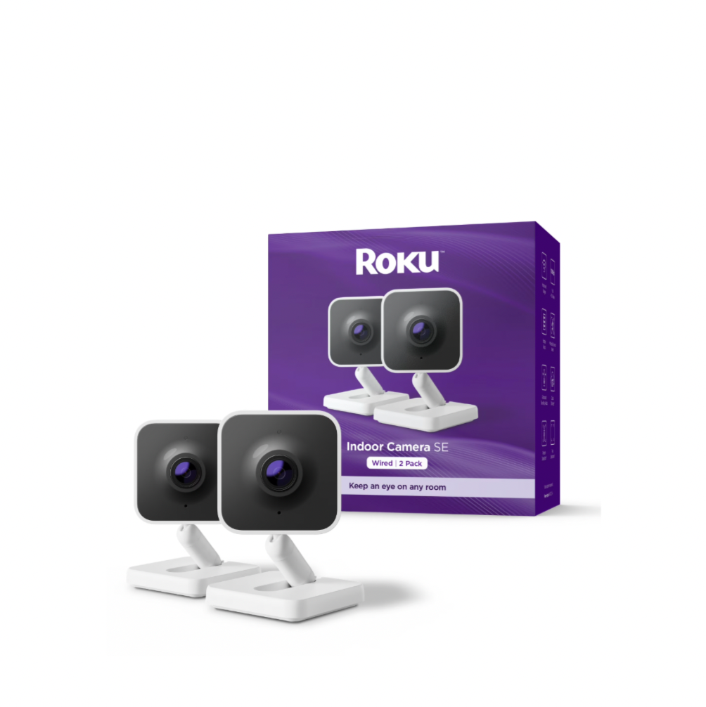 Paquete de 2 Cámara Interior SE HD- Roku