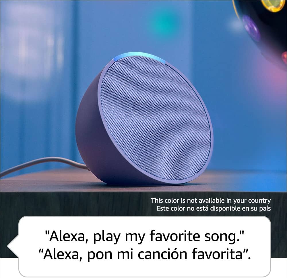 Echo Pop: Parlante Inteligente Alexa Versión Internacional