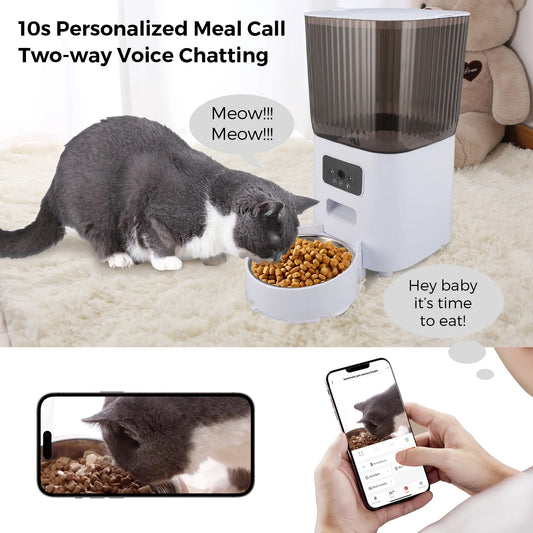 Comedero Automático para Perros y Gatos de 5 L con Cámara