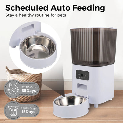 Comedero Automático para Perros y Gatos de 5 L con Cámara