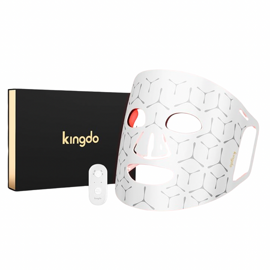 Máscara Facial Kingdo LED Luz Infrarroja + Control Remoto