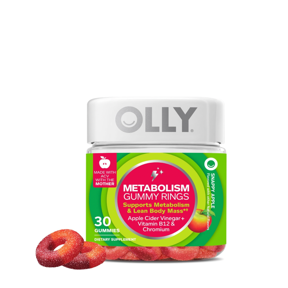 Gomitas Anillos Metabolismo, Vinagre de Sidra de Manzana x30 Unidades - OLLY