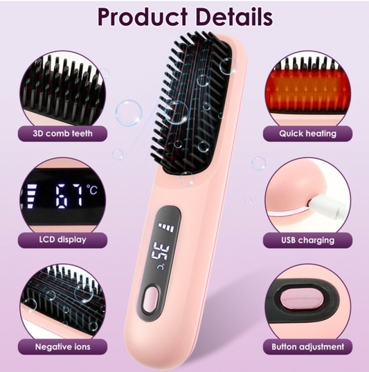 Alisador de Pelo Portátil Pantalla LED - Threns