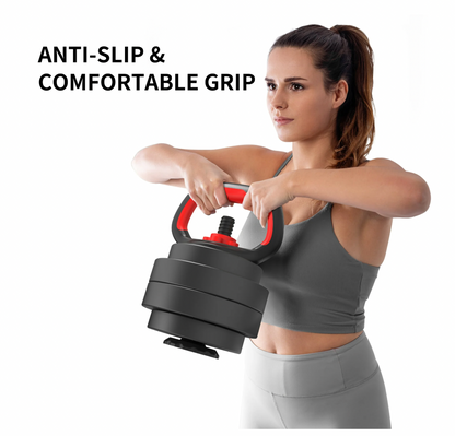 Juego de Mancuernas Ajustables 5 en 1 40 Lb