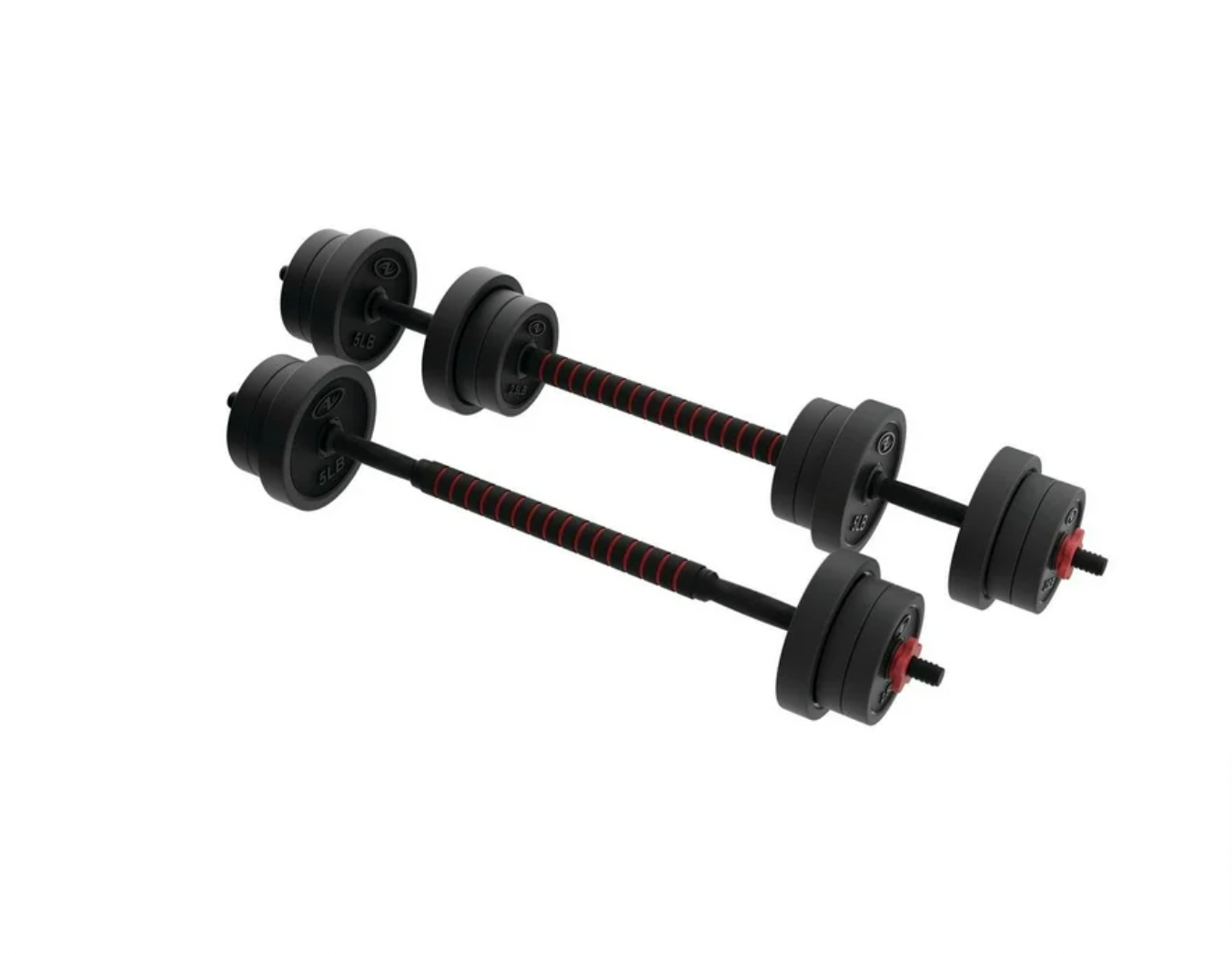 Juego de Mancuernas Ajustables 5 en 1 40 Lb