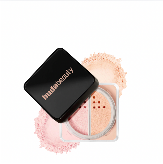 Dúo Iluminador + Corrector de Polvos Sueltos - Huda Beauty
